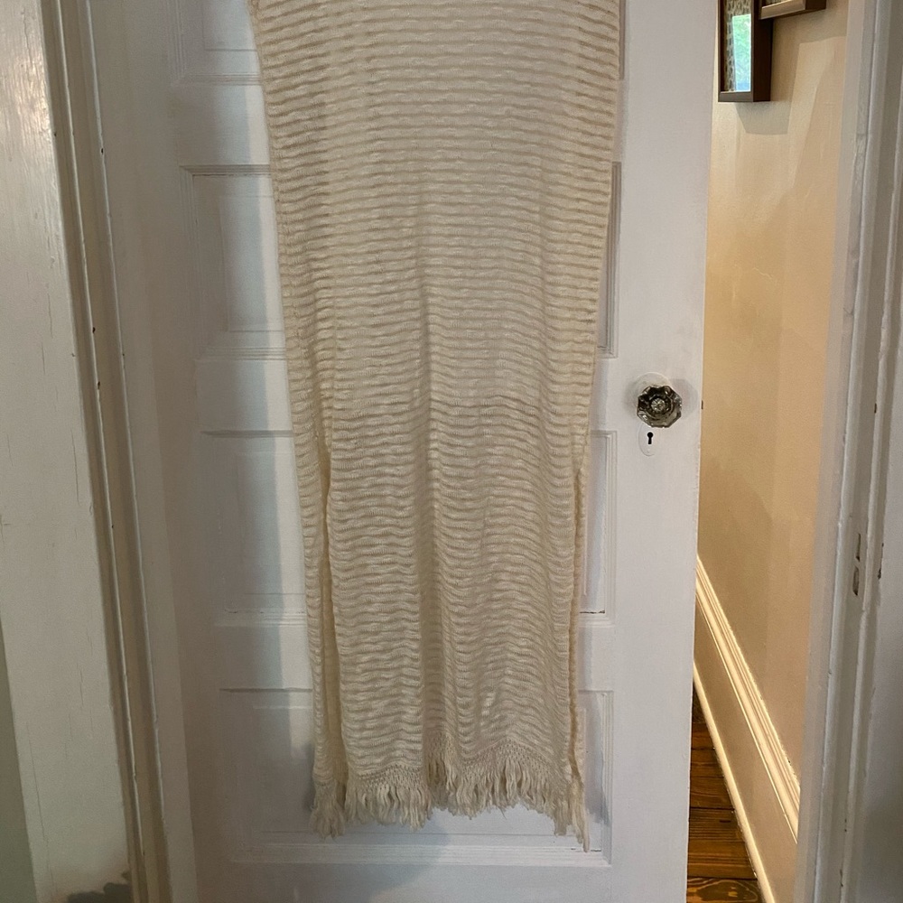 Linen beige dress
